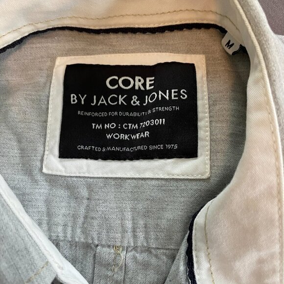 Men's Core by Jack Jones Button Down Short Sleeve Shirt - Picture 4 of 7